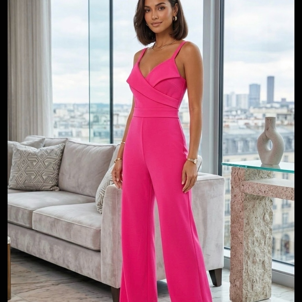 Gibiu Vibrant Pink Jumpsuit